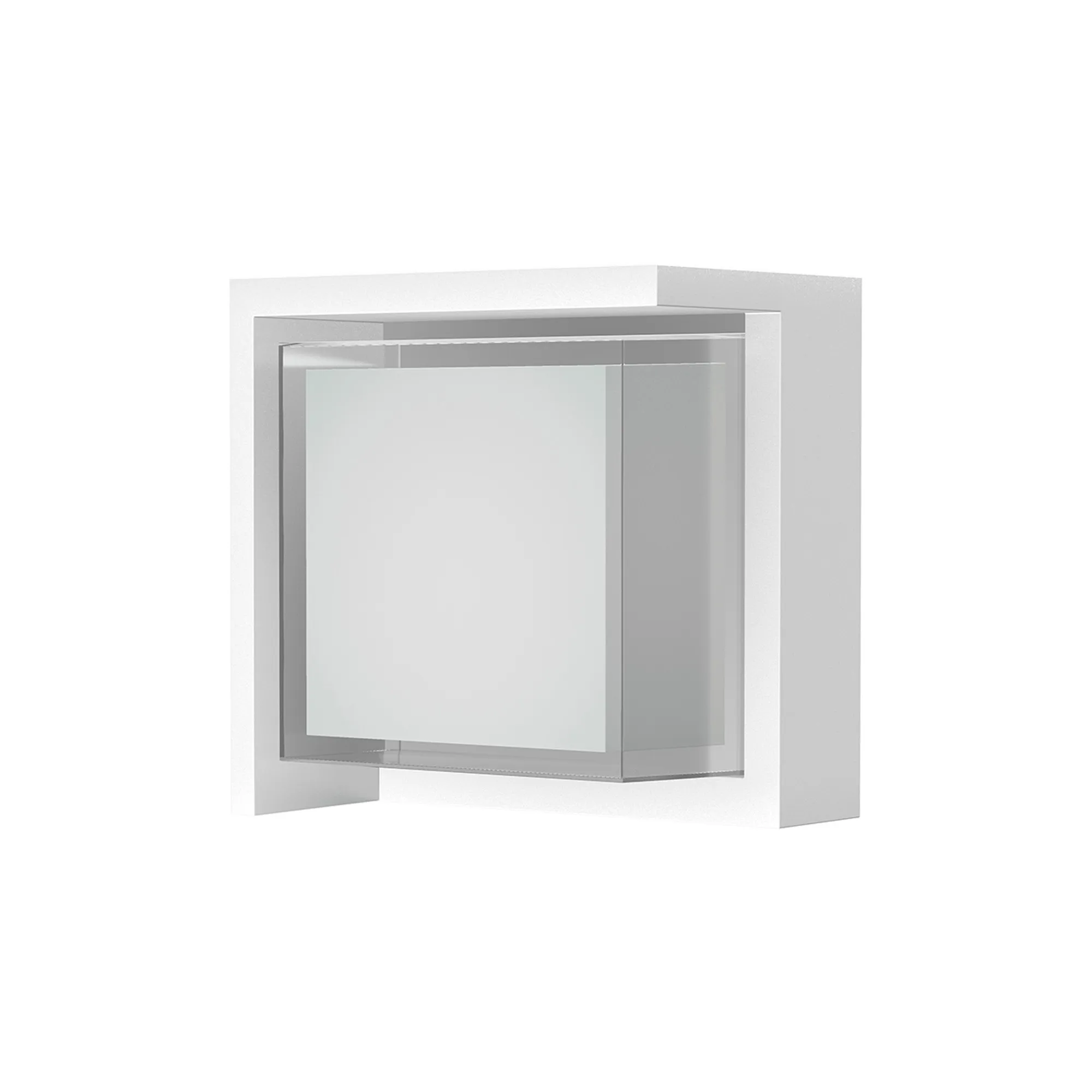 M8864  Creek Diamond Top Frame Wall Light, 15W LED, CCT, IP65 Outdoor, White